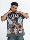Washing Water Retro Angel Child Printed Loose-fit T-shirts
