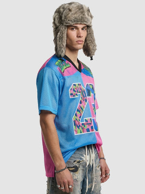 Color-blocked Net Hole Baseball Breathable T-shirts