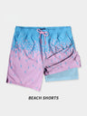 Double Layer Printed Quick-drying Water-repellent Beach Shorts