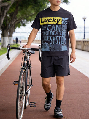 Retro Newspaper Letter Printed T-shirts