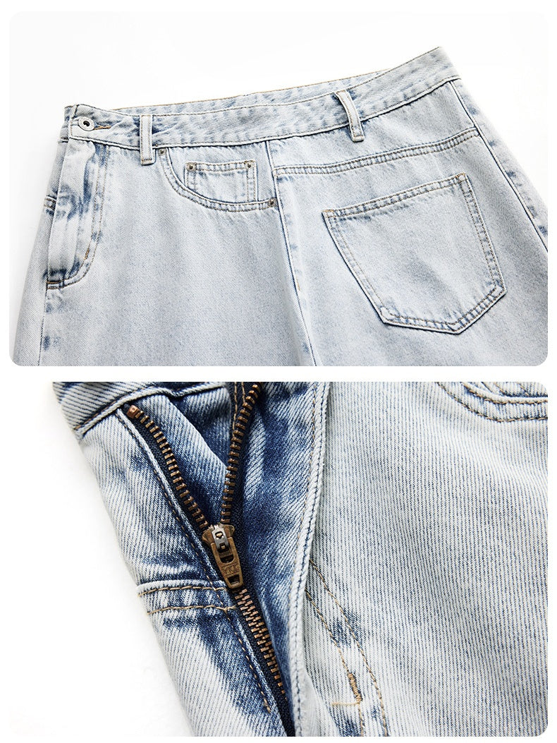 Liber Summer Men's Pocket decoration Jeans