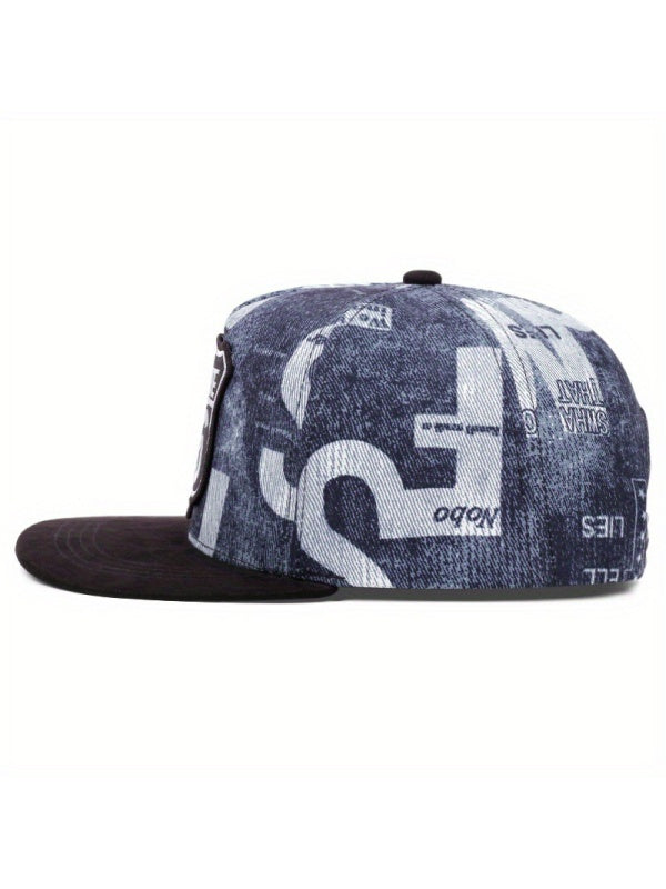 Embroidery Number Hip Hop Shade Flat-brimmed Hat Baseball Caps