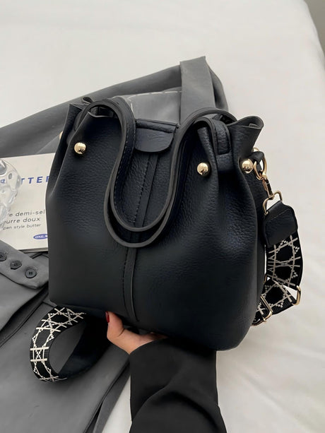 Metal Buckle Crossbody Bag