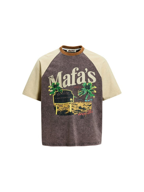 Coconut Trees Beach Distressed T-shirts