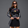 Street Style Cool Biker Style Letter Print Top