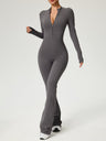 Zipper Long Sleeve Yoga High Strength Fitness All-in-one Tight Fit Bodysuit
