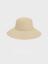 Dome-shaped Wide-brimmed Pearl-woven Band Sunshade And Sun Protection Beach Hat