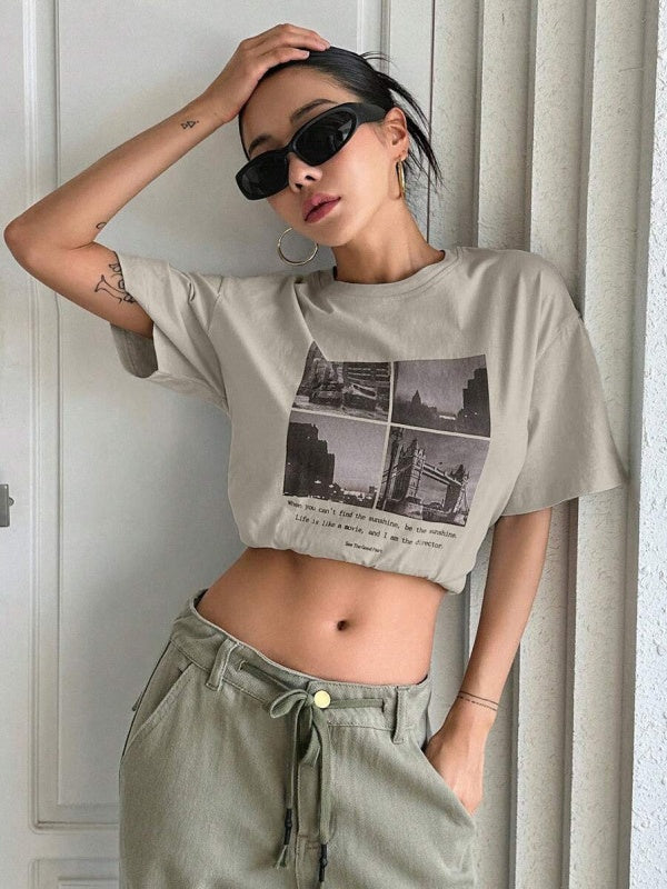 Printed Hand-painted T-shirt