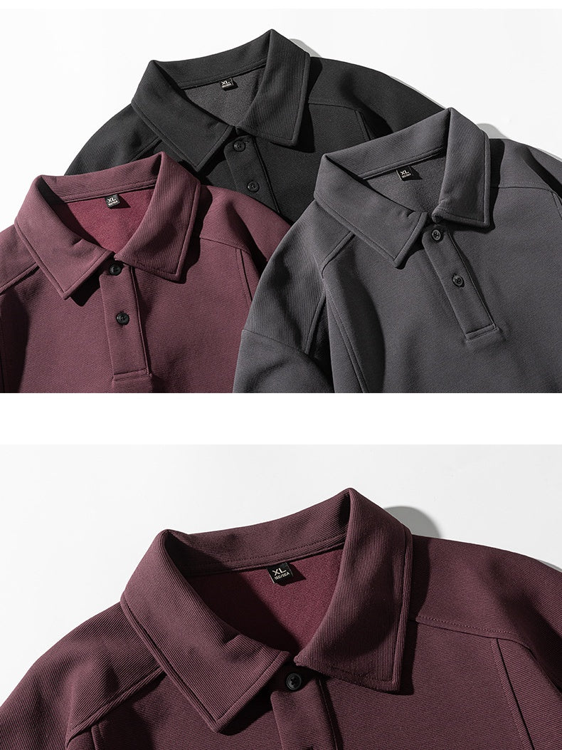 Stereo Segmentation Deconstruction Lapel Polo Shirt