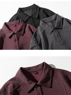 Stereo Segmentation Deconstruction Lapel Polo Shirt