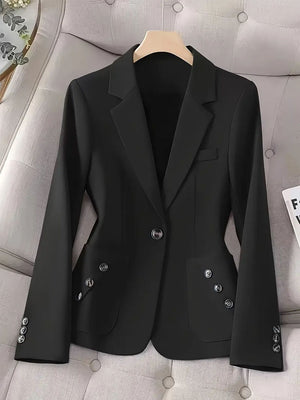 Grace Buttons Slim Fit Suit Jacket