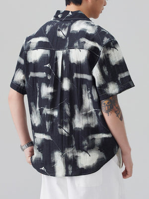 Flax Tie-dye Breathable Shirts