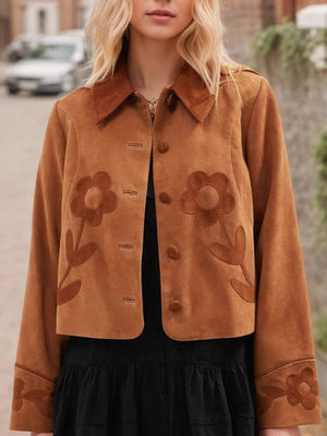 Liber Autumn Women's Floral Button Jacket