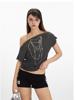 Liber Summer Women's Printed Chain T-shirts