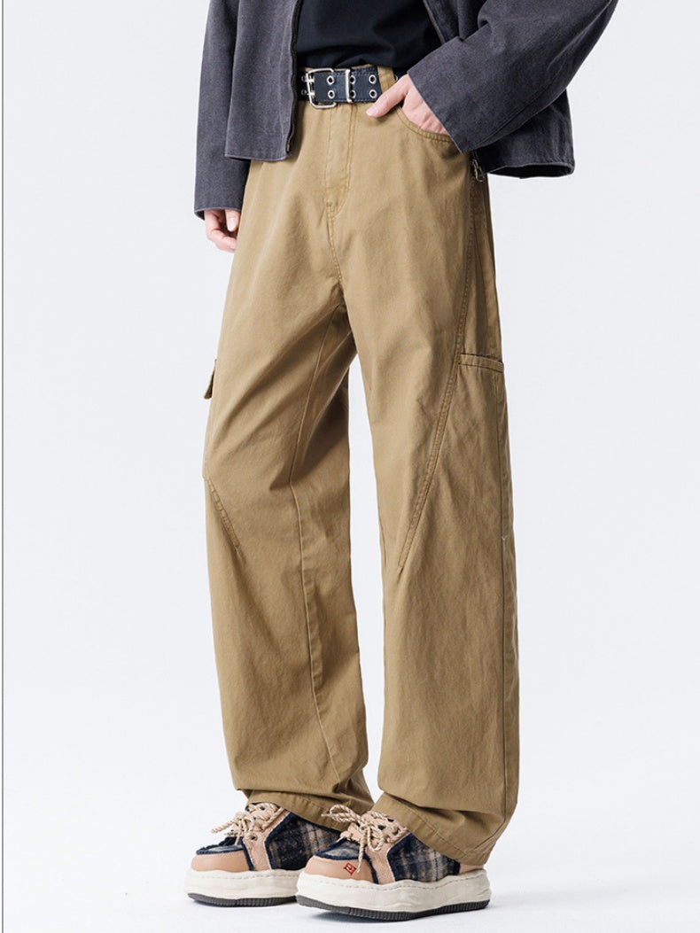 Distressed Patchwork Cargo Trousers