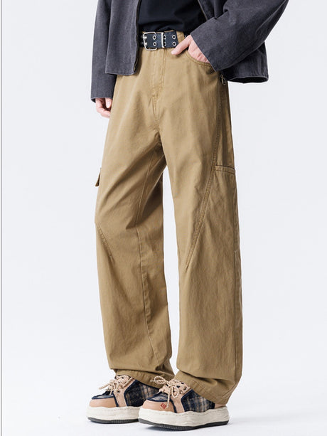 Distressed Patchwork Cargo Trousers