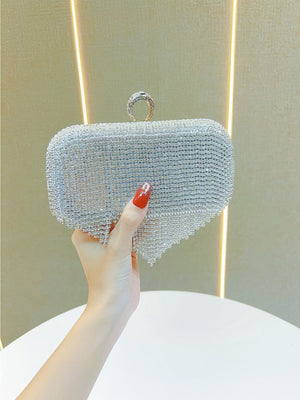 Liber Four Seasons ACC Diamond Tassel Small Square Bag