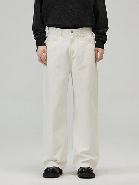 Vintage Simple Straight-fit Pants