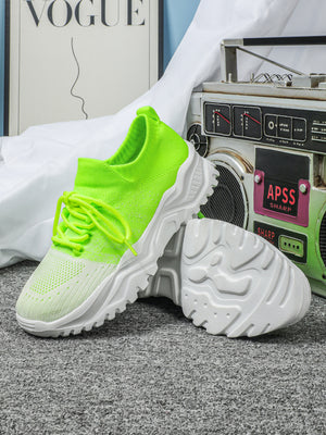 Color-blocked Unisex Casual Sneakers