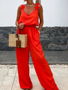 Loose-fit Pocket Jumpsuits