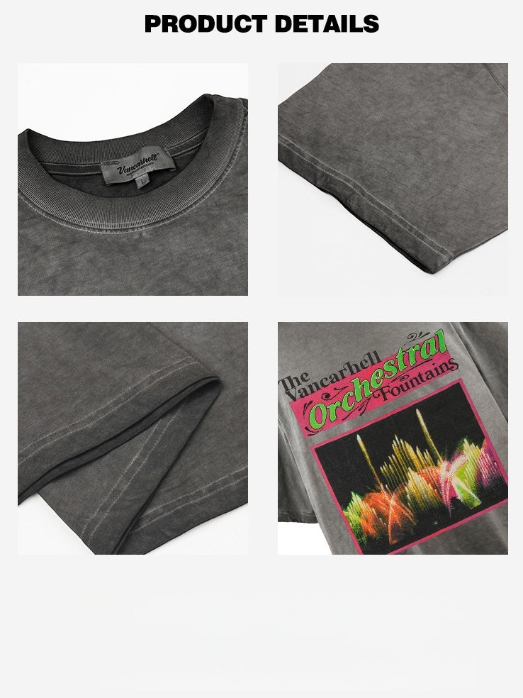 Liber Summer Neutral Printed Pattern T-shirts