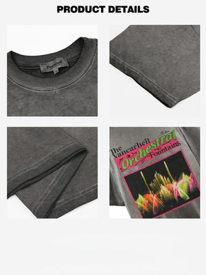 Liber Summer Neutral Printed Pattern T-shirts