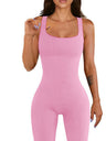 Seamless Thread Detachable Chest Spaghetti Strap Backless Exercise Yoga Fitness Jumpsuits&Bodysuits