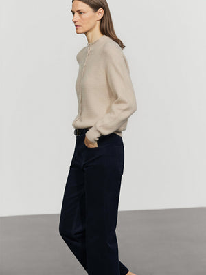 100% Cashmere Turtleneck Cardigan
