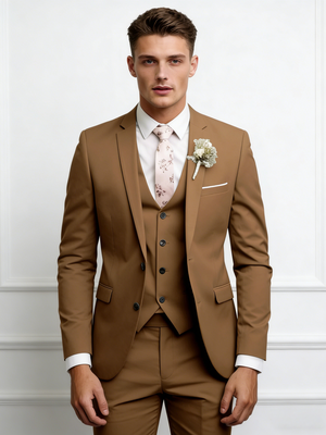 Slim-fit Wedding Suit 3-piece Sets Set
