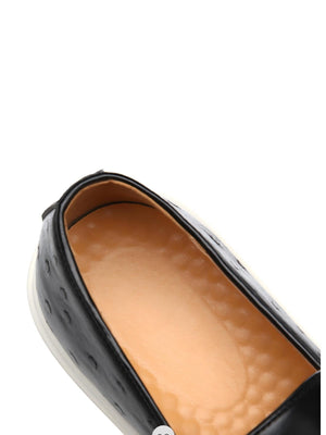 Ostrich Embossed Loafers