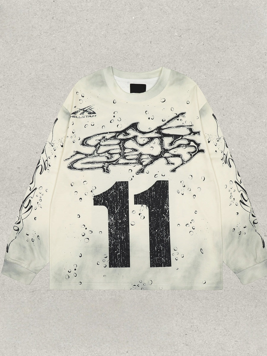 Liber Autumn Neutral wear Printed Gradient T-shirts