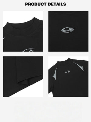 Liber Summer Neutral Color matching Solid Color T-shirts
