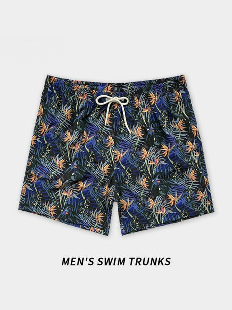 Printed Loose-fit Quick-drying Beach Shorts