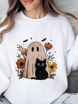 Halloween Pullover Printed Sweatshirt