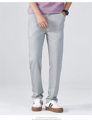 Liber Spring Men's Pocket decoration Solid Color Pants