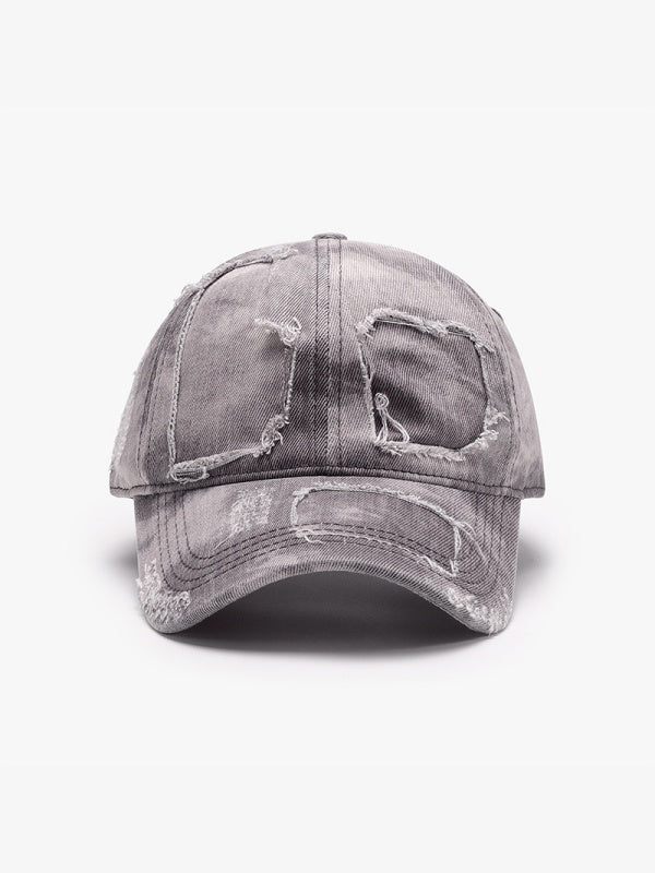 Washed Hole Distressed Baseball Caps