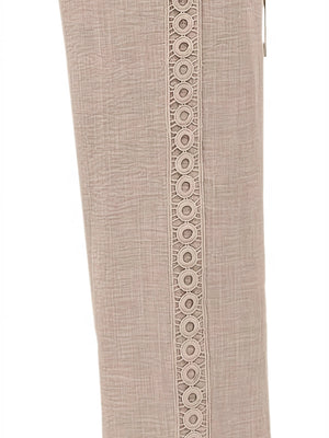 Side-trimmed Slanted Pocket Casual Trousers