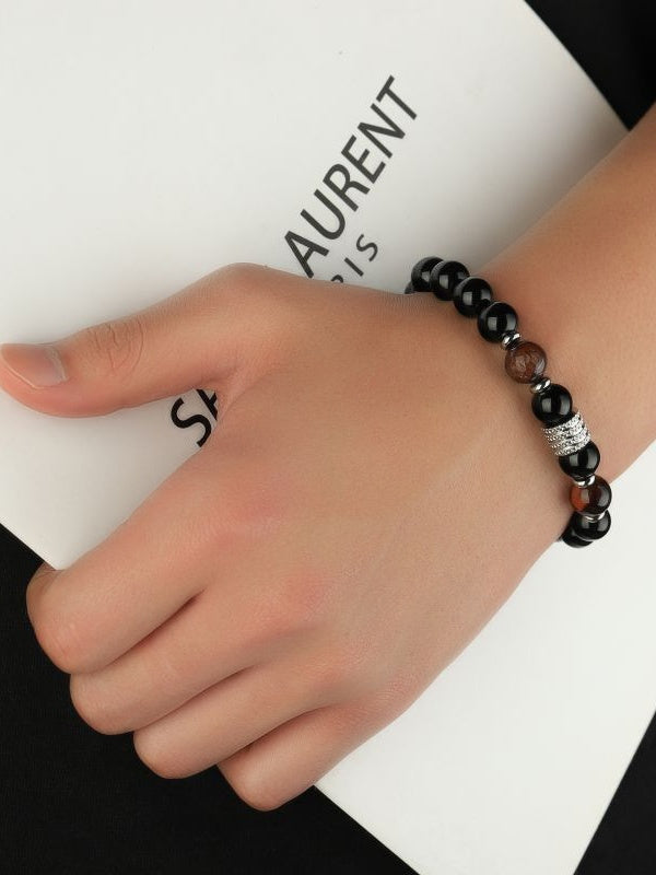 Bracelet rétro à perles sur le thème des transports