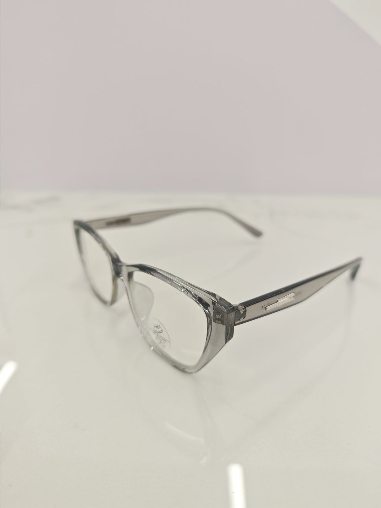 Solid Color Transparent Frame Eyeglasses