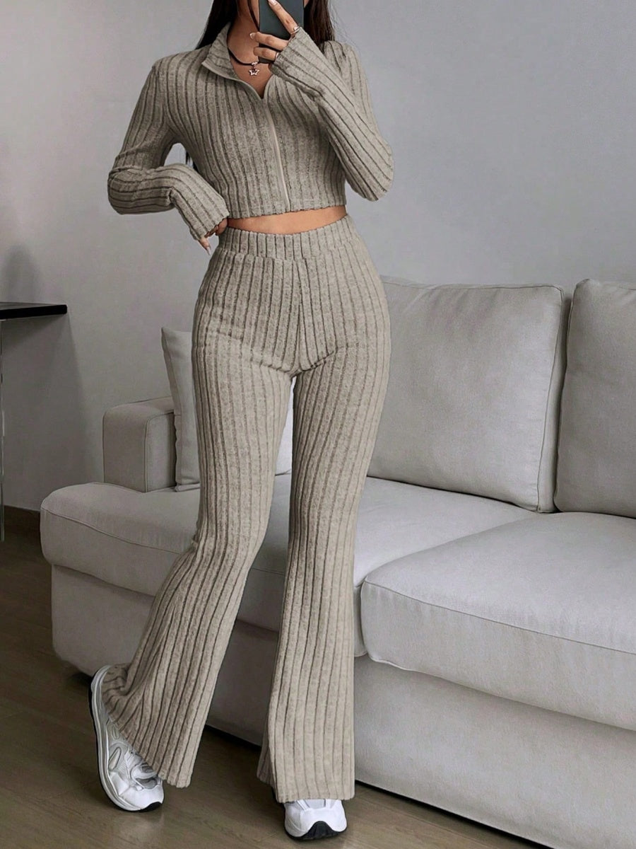 Liber Autumn Women's Zipper 2-piece Sets