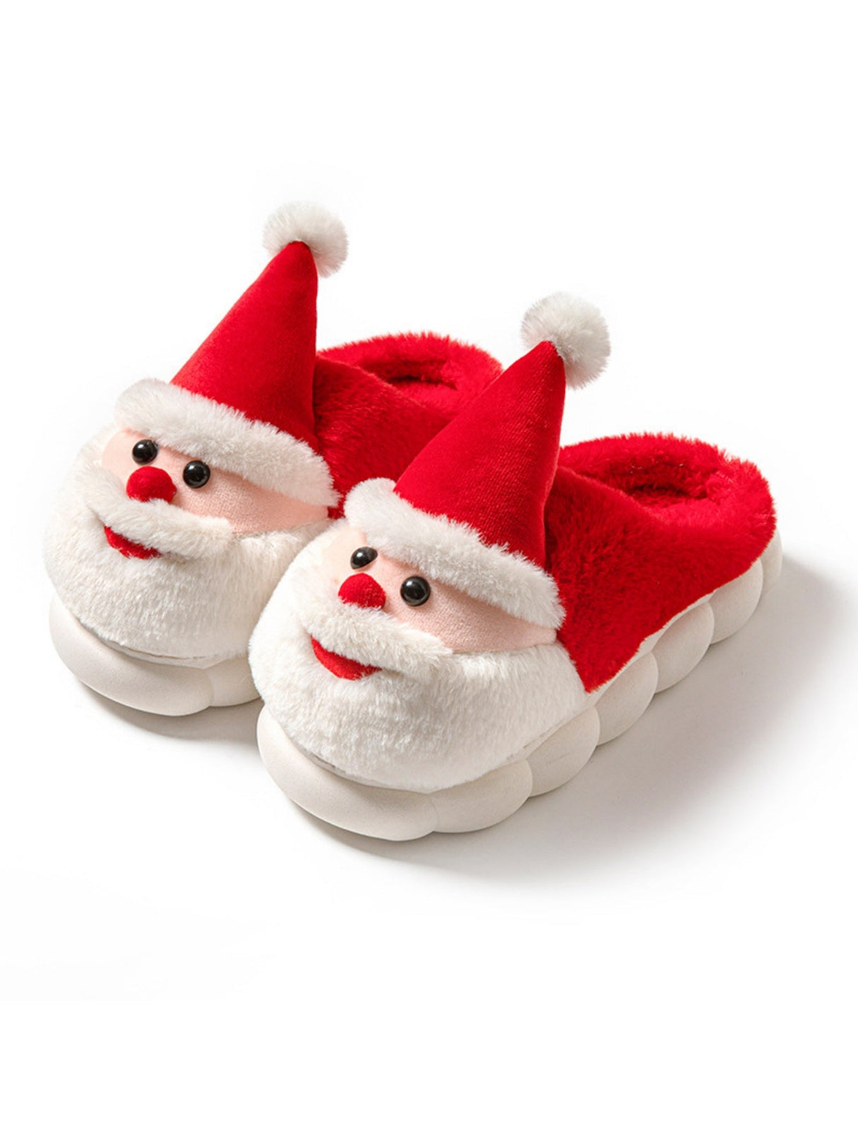Santa Claus Color-block Slippers