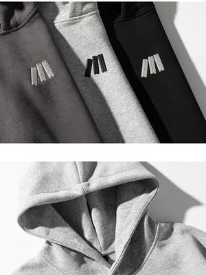 Letter Embroidery Hooded Sweatshirts&Hoodies