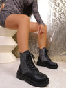Sequined Women's Martin Boots