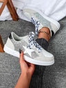 Women's Sneakers With Five-pointed Star Sequins