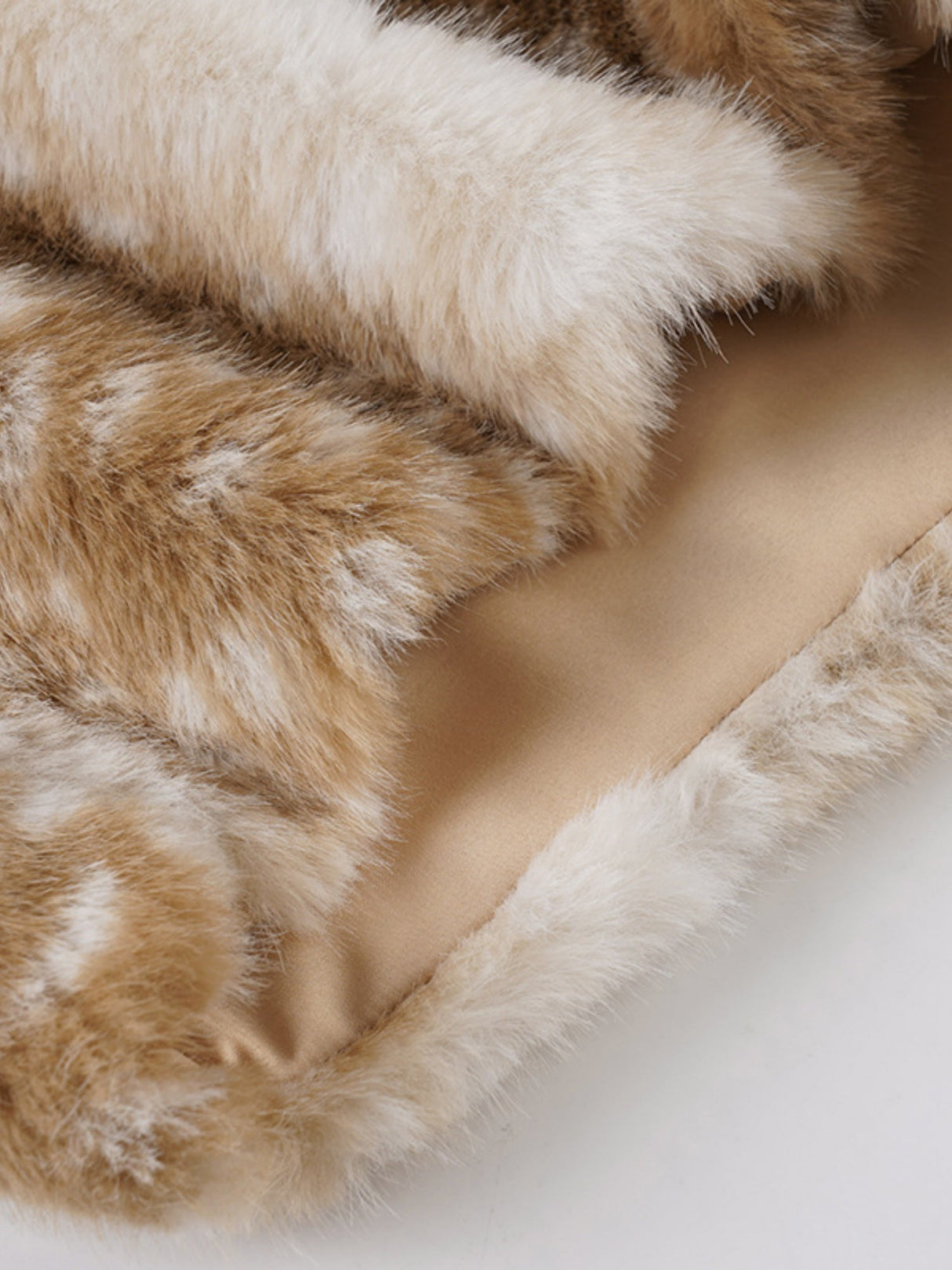 Deer Pattern Furry Patchwork Low-waisted Tight Shorts