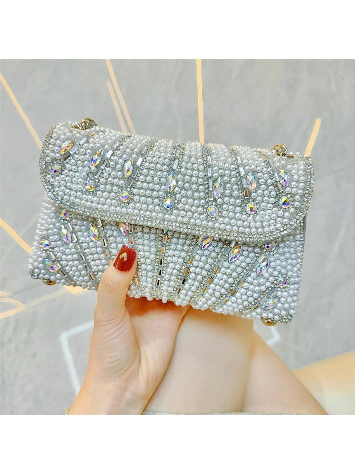 Liber Four Seasons ACC Beaded Diamond Dumpling Bun