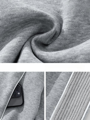 Color-blocked Raglan Sleeves Cardigan Sweatshirt