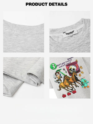Liber Summer Neutral Printed Cartoon T-shirts