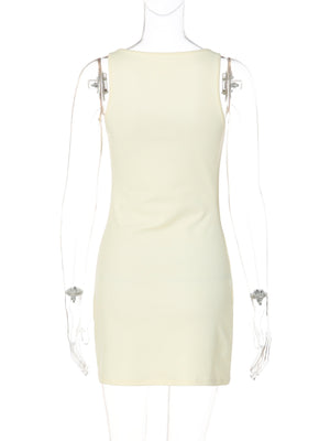 Slim Fit Hip Body Camisoles Mini&Short Dresses