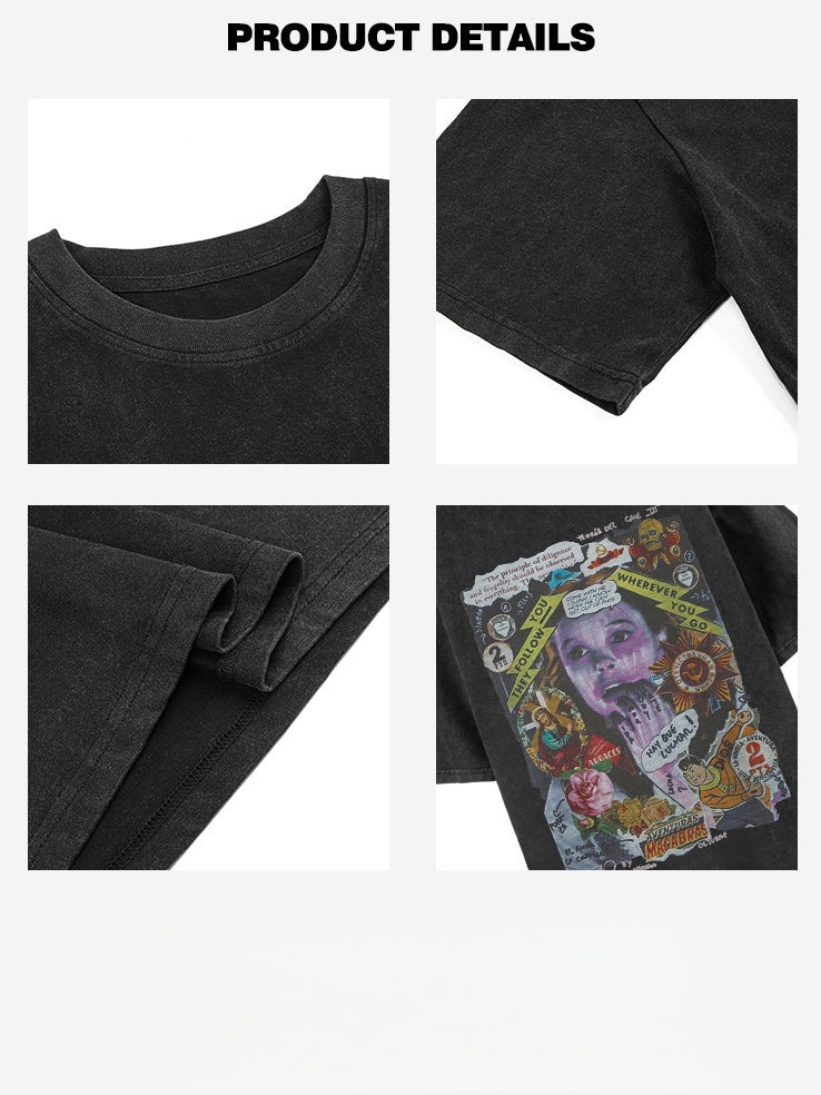 Liber Summer Neutral Printed Figure T-shirts